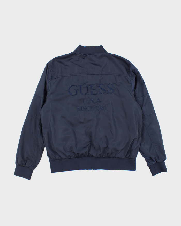 Vintage Guess Satin Bomber Jacket  - XL