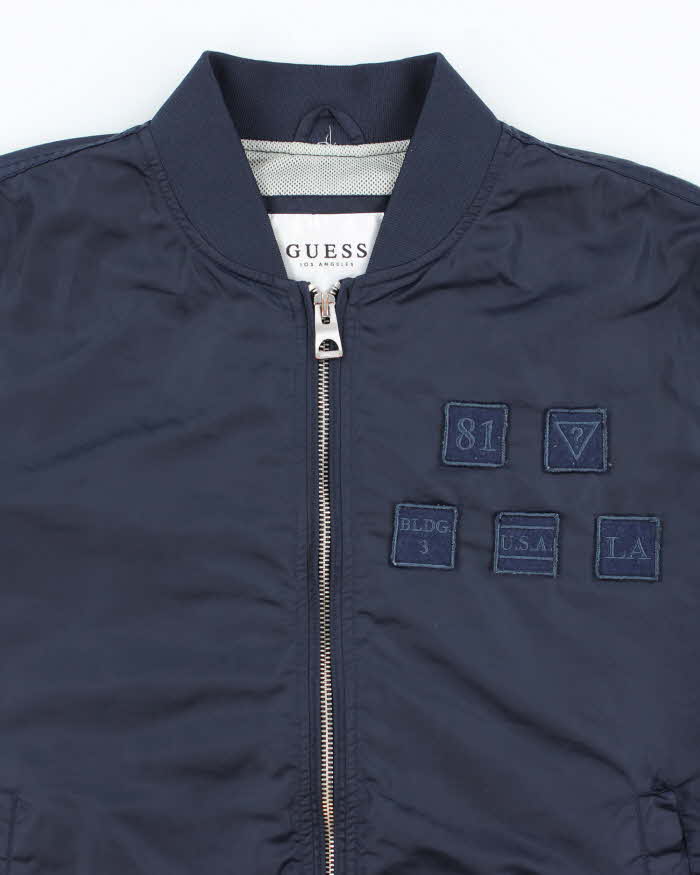 Vintage Guess Satin Bomber Jacket  - XL