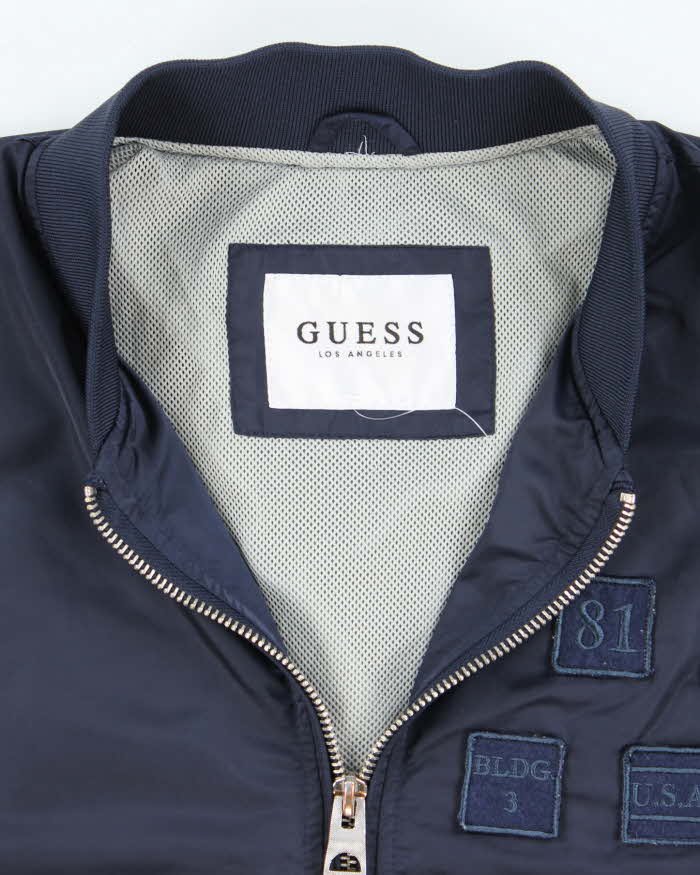 Vintage Guess Satin Bomber Jacket  - XL