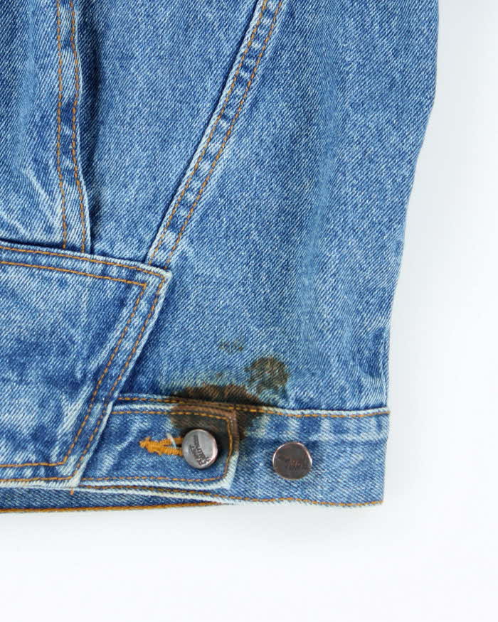 Vintage 90's Planet Hollywood Heavyweight Embroidered Denim Jacket - L