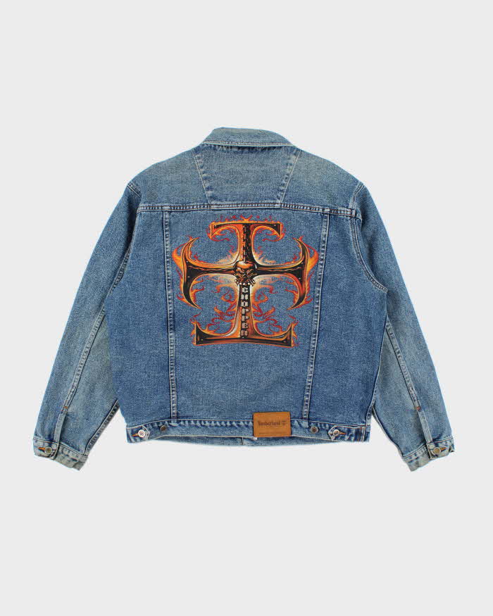 Vintage 2000's Timberland Heavyweight Dark Wash Denim Jacket - L