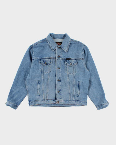 Vintage 90's Harley Davidson Oversized Medium Wash Denim Jacket - XL
