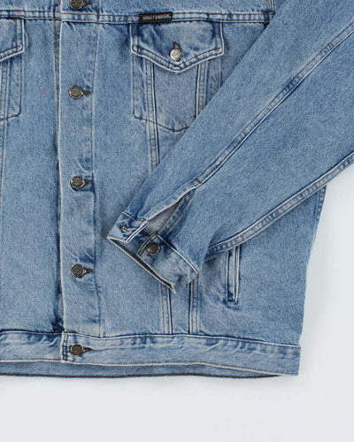 Vintage 90's Harley Davidson Oversized Medium Wash Denim Jacket - XL