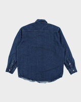 Vintage RAF Simons Dark Wash Button Up Denim Shirt - L