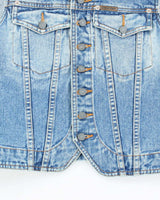 Vintage Y2K Calvin Klein Light Wash Denim Gilet - M