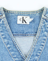 Vintage Y2K Calvin Klein Light Wash Denim Gilet - M