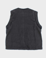Vintage Y2K DKNY Embroidered Logo Gilet - L