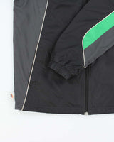 Nike Black and Green Windbreaker Jacket -M