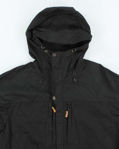 Vintage Fjall Raven Dry Waxed Hooded Anorak Jacket - XL