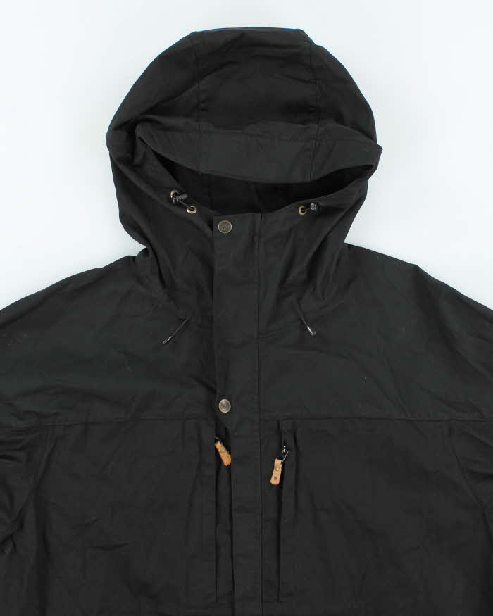 Vintage Fjall Raven Dry Waxed Hooded Anorak Jacket - XL