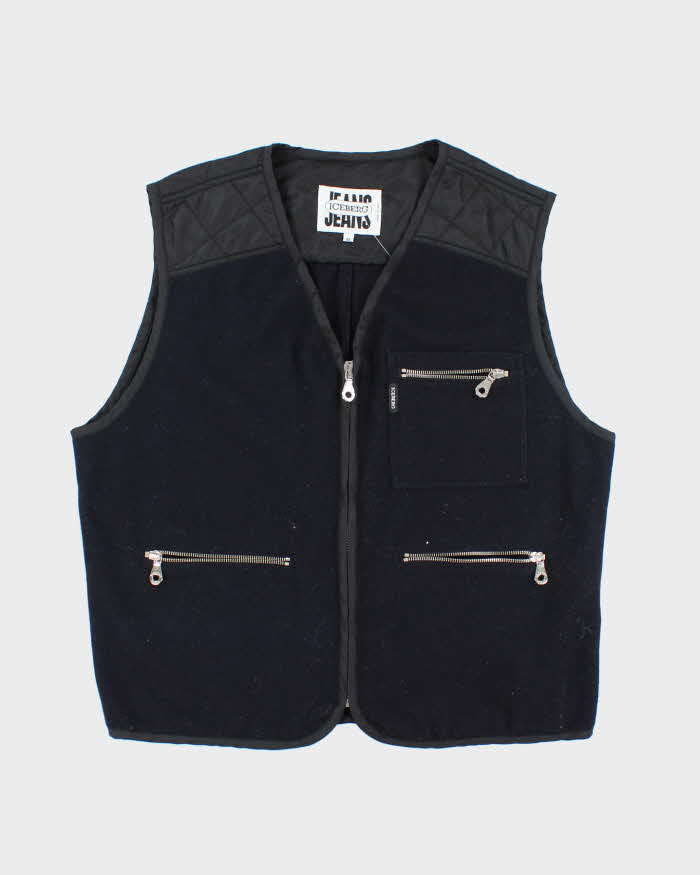 Vintage Y2K Iceberg Two Tone Wool Blend Gilet - L