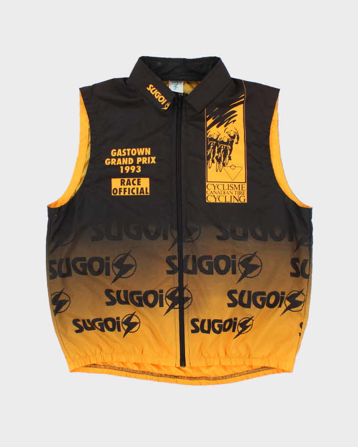 Vintage 90's Sugoi Lightweight Graphic Print Cycling Gilet - M