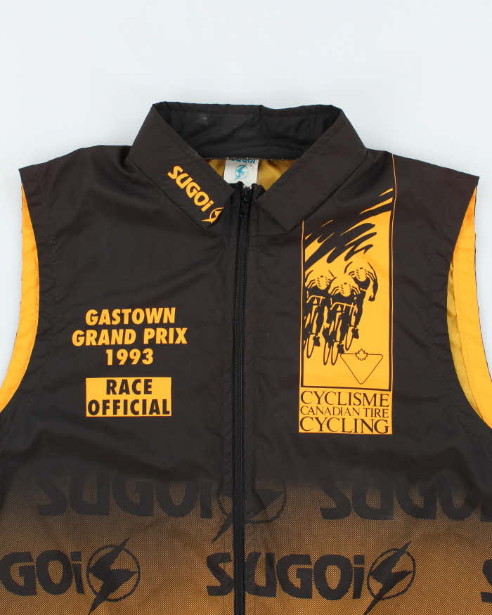 Vintage 90's Sugoi Lightweight Graphic Print Cycling Gilet - M