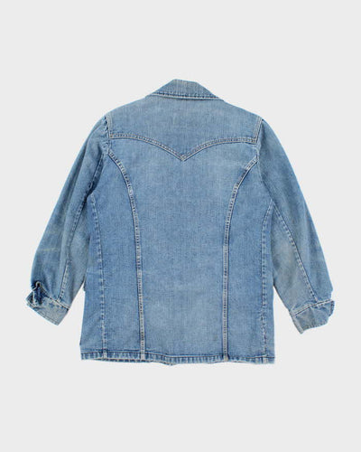 Vintage 70's Lee Strom Rider Heavyweight Medium Wash Denim Jacket - L