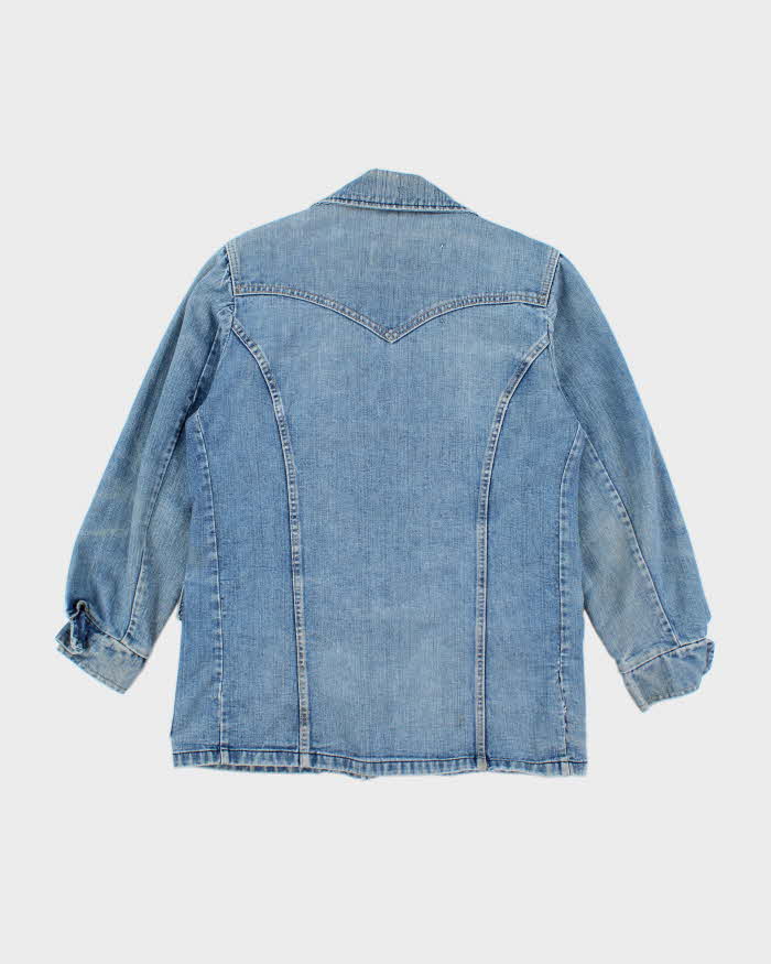 Vintage 70's Lee Strom Rider Heavyweight Medium Wash Denim Jacket - L