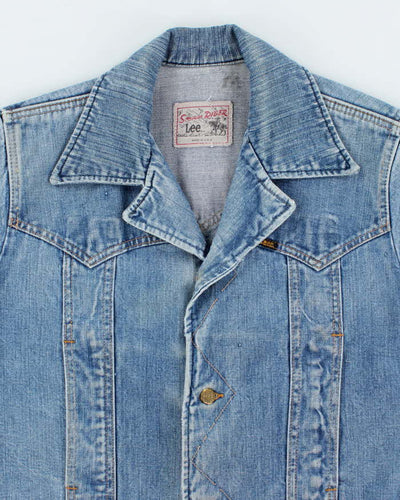 Vintage 70's Lee Strom Rider Heavyweight Medium Wash Denim Jacket - L