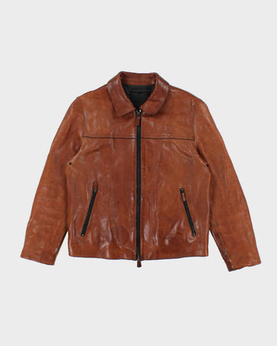 Coach Caramel Brown Leather Jacket - S