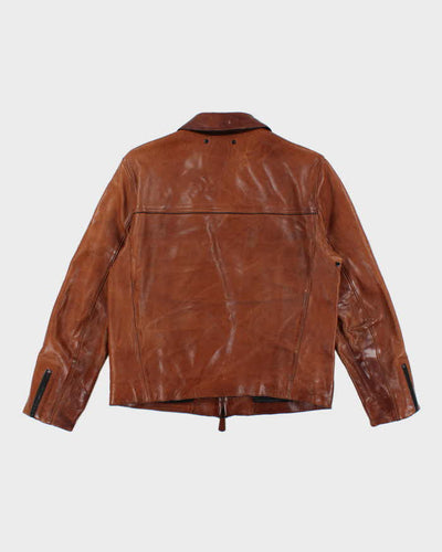 Coach Caramel Brown Leather Jacket - S