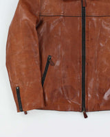 Coach Caramel Brown Leather Jacket - S