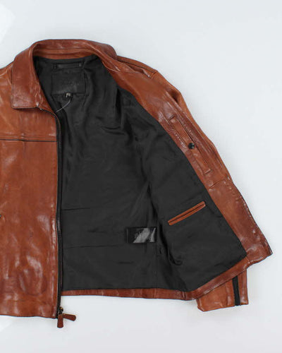 Coach Caramel Brown Leather Jacket - S