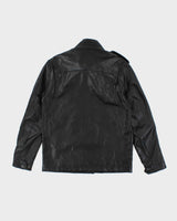 Coach Black Box Pocket Leather Jacket - XS