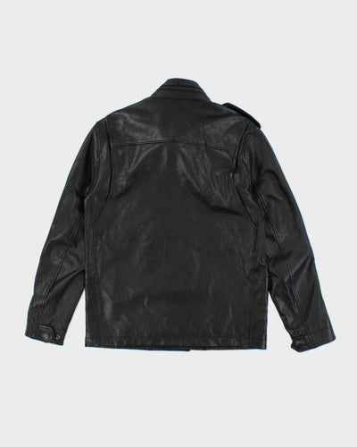 Coach Black Box Pocket Leather Jacket - XS