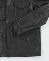Coach Black Box Pocket Leather Jacket - XS