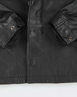 Coach Black Box Pocket Leather Jacket - XS