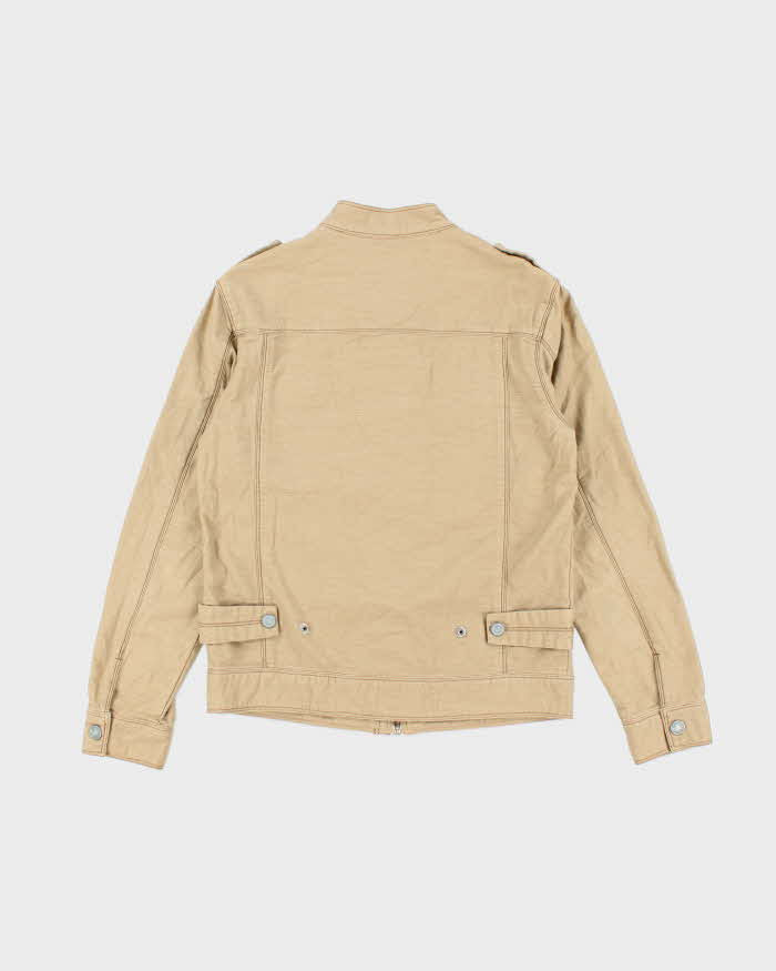 Levi's Beige Canvas Zip Up Jacket- L