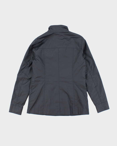Tommy Hilfiger Navy Waxed Zip Up Jacket- XS