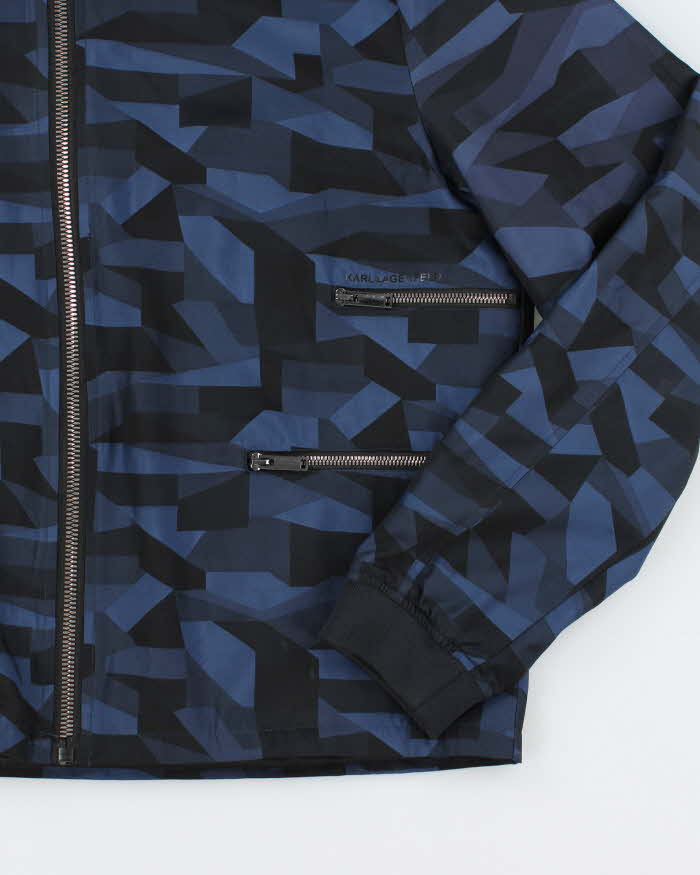 Vintage Karl Lagerfeld Lightweight Patterned Bomber Jacket - L