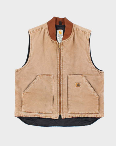 Vintage Carhartt Faded Insulated Workwear Gilet - L