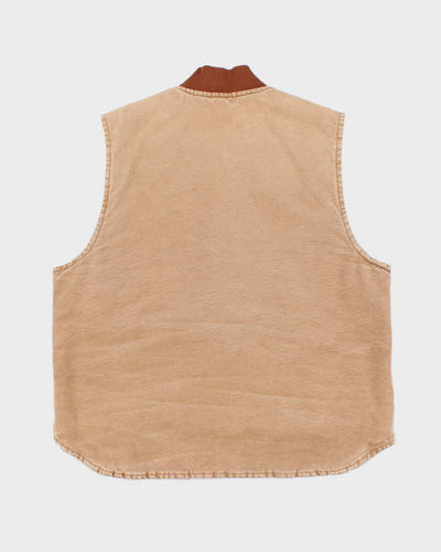 Vintage Carhartt Faded Insulated Workwear Gilet - L