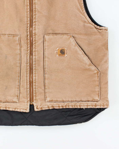 Vintage Carhartt Faded Insulated Workwear Gilet - L