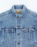 Vintage 80's Levi's Orange Tab Light Wash Denim Jacket - M