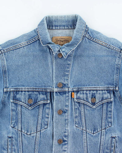 Vintage 80's Levi's Orange Tab Light Wash Denim Jacket - M
