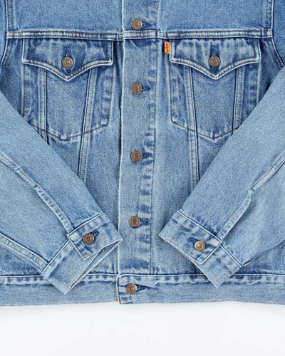 Vintage 80's Levi's Orange Tab Light Wash Denim Jacket - M