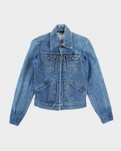 Vintage 80's Lee Medium Wash Denim Trucker Jacket - S
