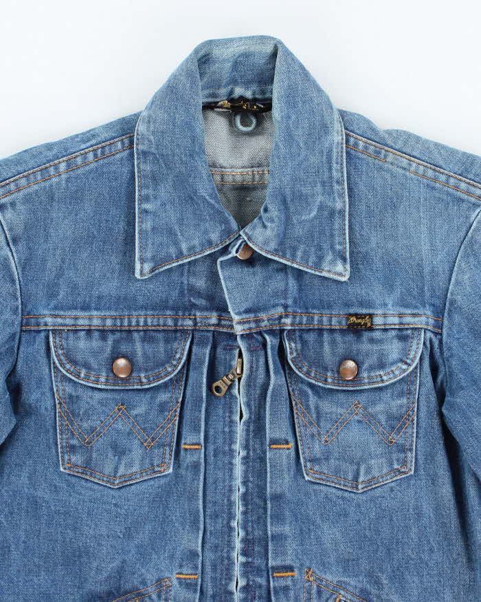 Vintage 80's Lee Medium Wash Denim Trucker Jacket - S