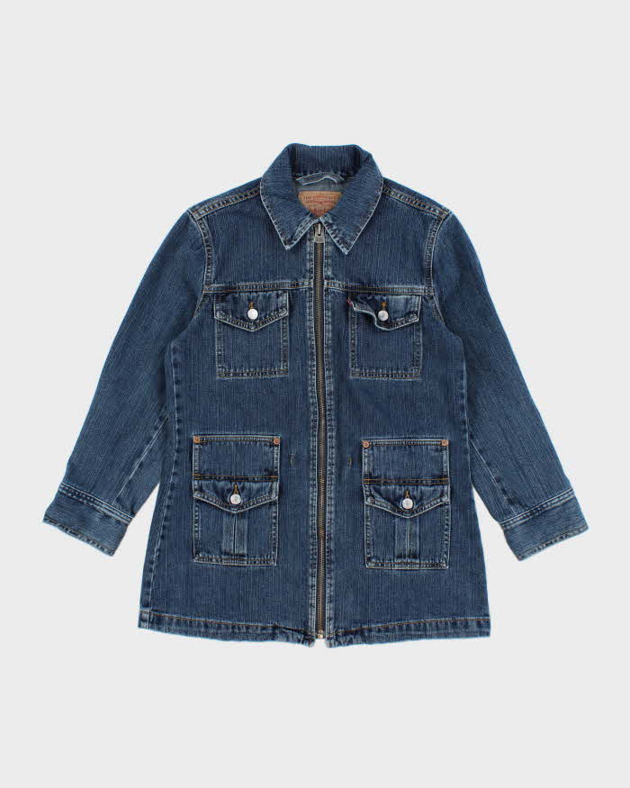 Vintage 00s Levi's Zip-up Denim Jacket - M