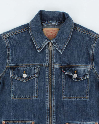 Vintage 00s Levi's Zip-up Denim Jacket - M