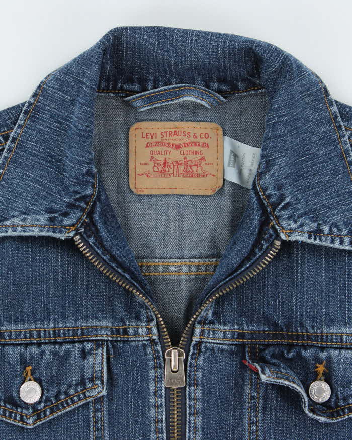 Vintage 00s Levi's Zip-up Denim Jacket - M