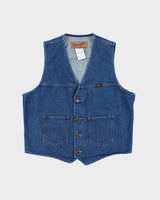 Vintage Wrangler Denim Waistcoat - L