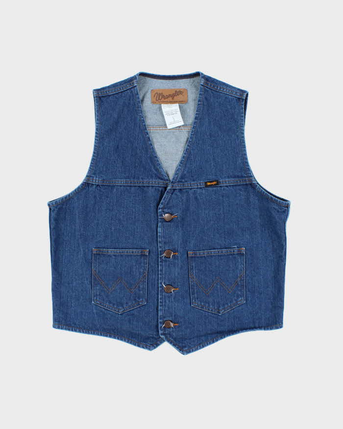 Vintage Wrangler Denim Waistcoat - L