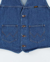 Vintage Wrangler Denim Waistcoat - L