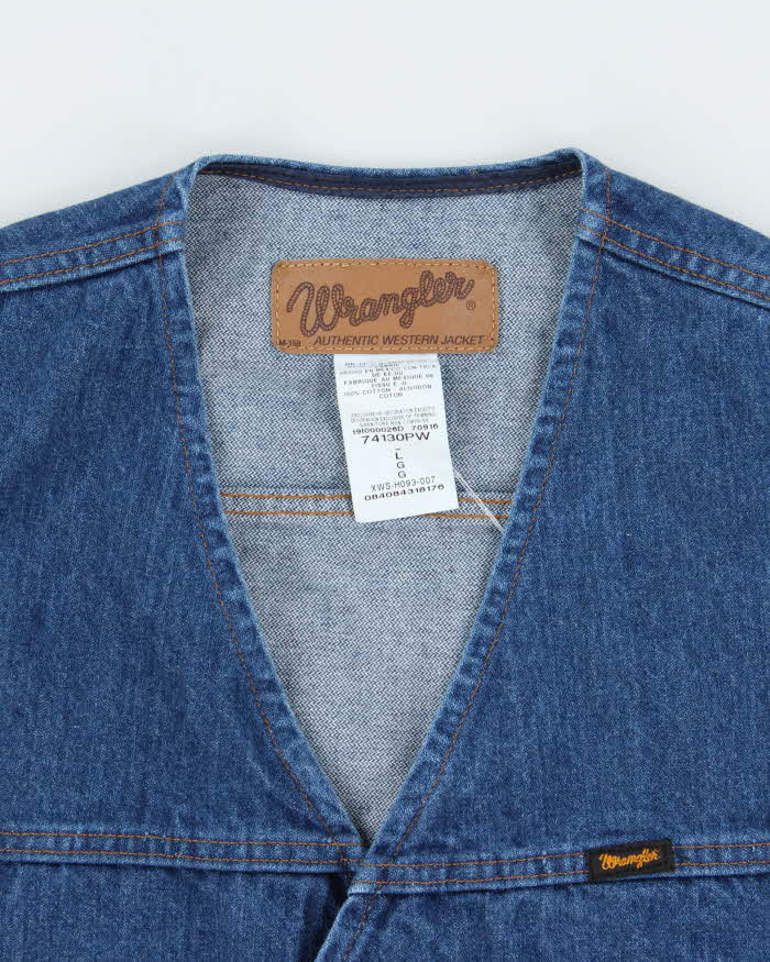 Vintage Wrangler Denim Waistcoat - L