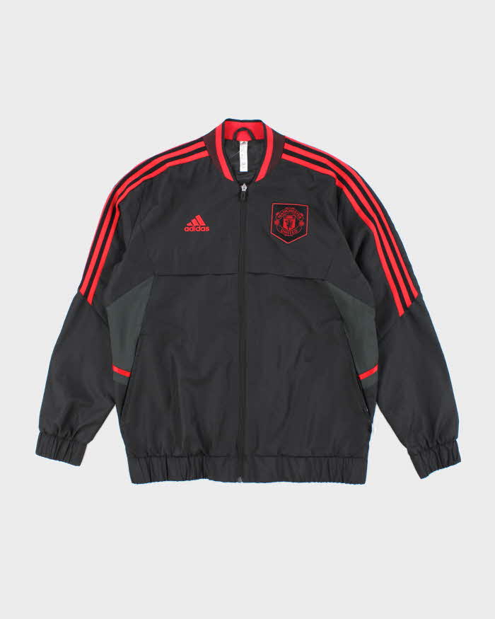 Adidas Manchester United FC Three Stripe Windbreaker Track Jacket - L
