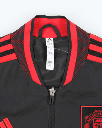 Adidas Manchester United FC Three Stripe Windbreaker Track Jacket - L