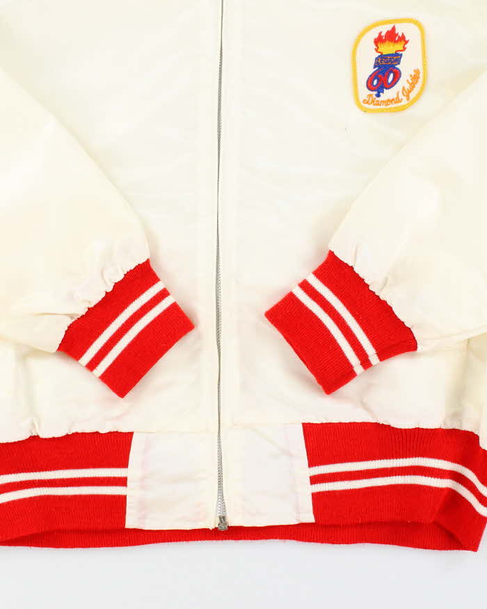 Vintage Diamond Jubilee Embroider Lightweight Varsity Jacket - M