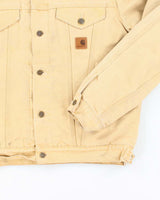 Vintage 90's Carhartt Lined Button Up Workwear Jacket - M